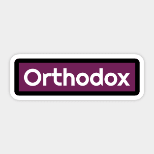 Orthodox version 3 Sticker